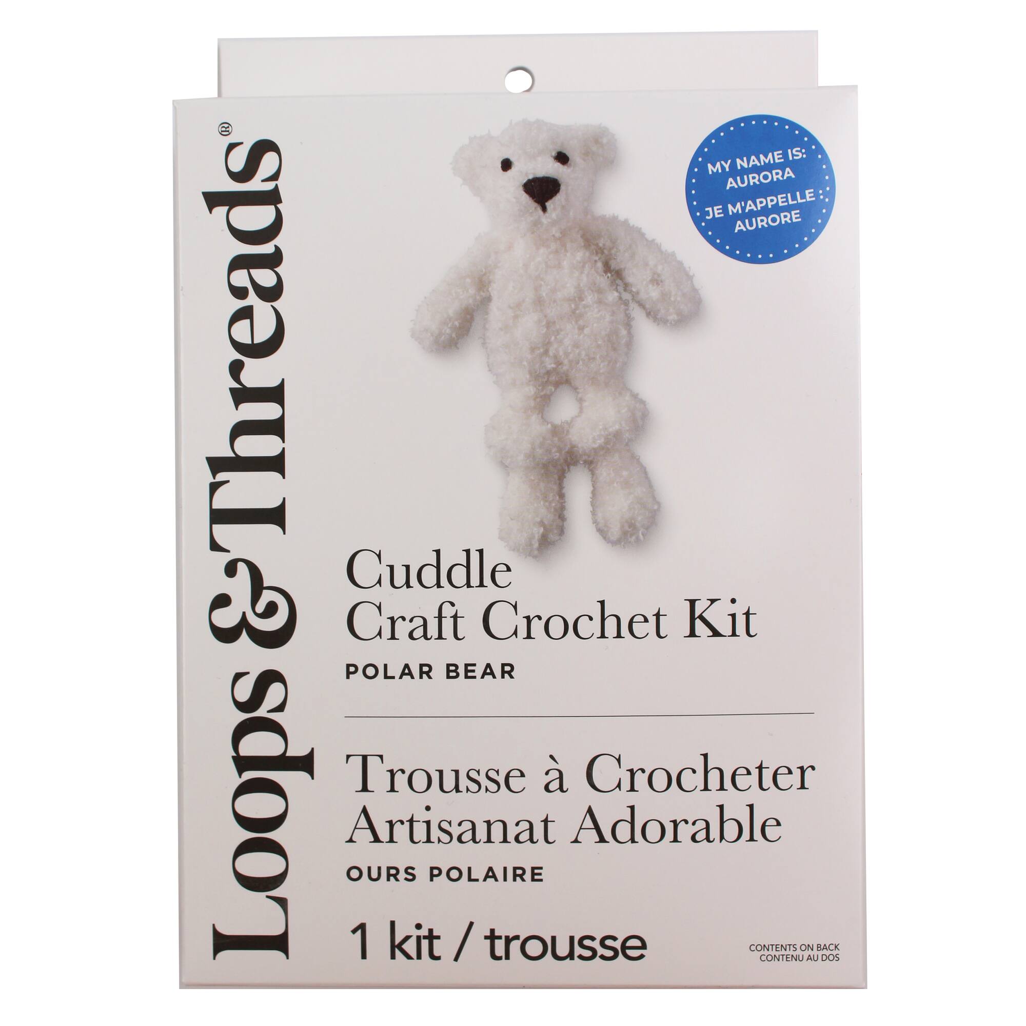 Polar Bear Intermediate Cuddle Craft Crochet Kit by Loops & Threads®